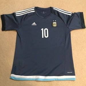 Argentina Messi #10 Soccer Football Jersey Kit